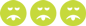 Symbolic faces that represent poisonous material - frowning face
